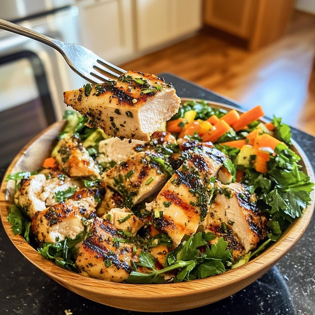 Grilled Lemon Herb Chicken Bowl