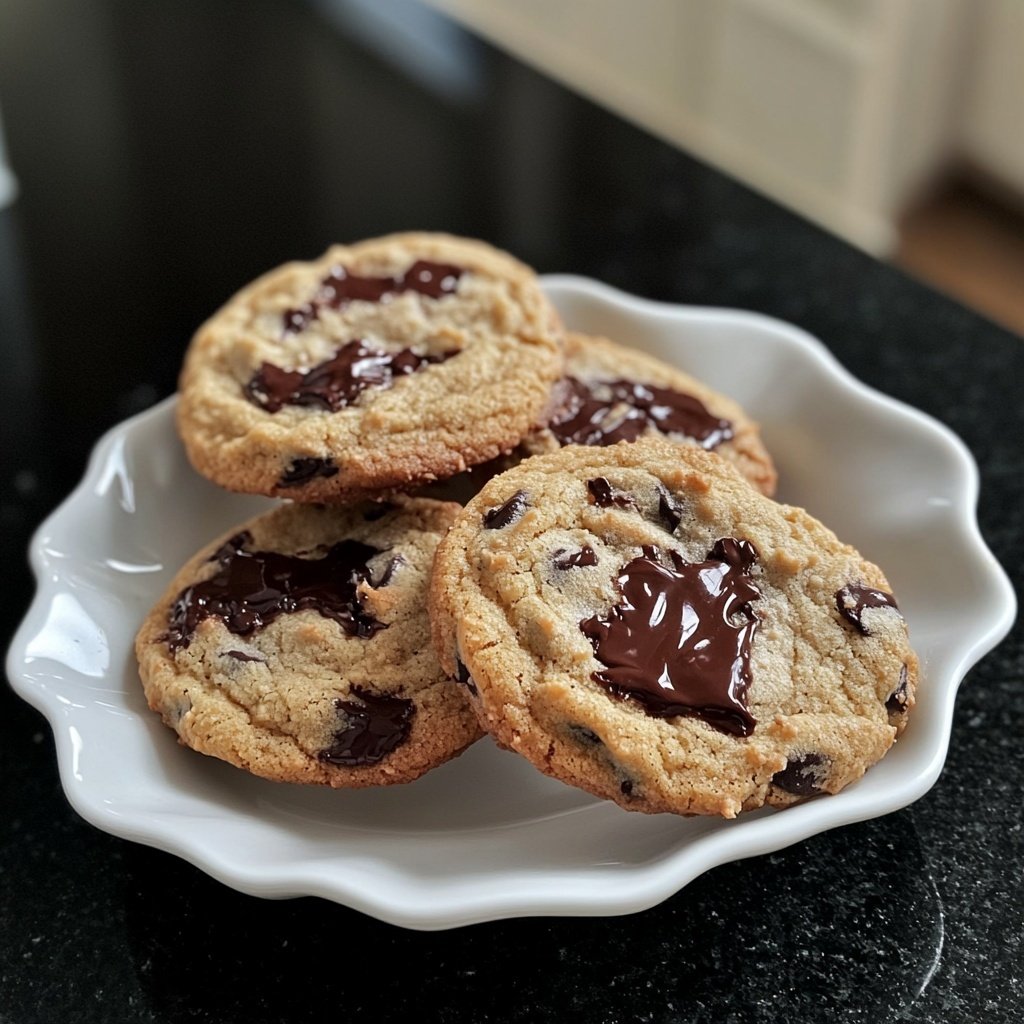 Crispy and Chewy Chocolate Chip Cookies