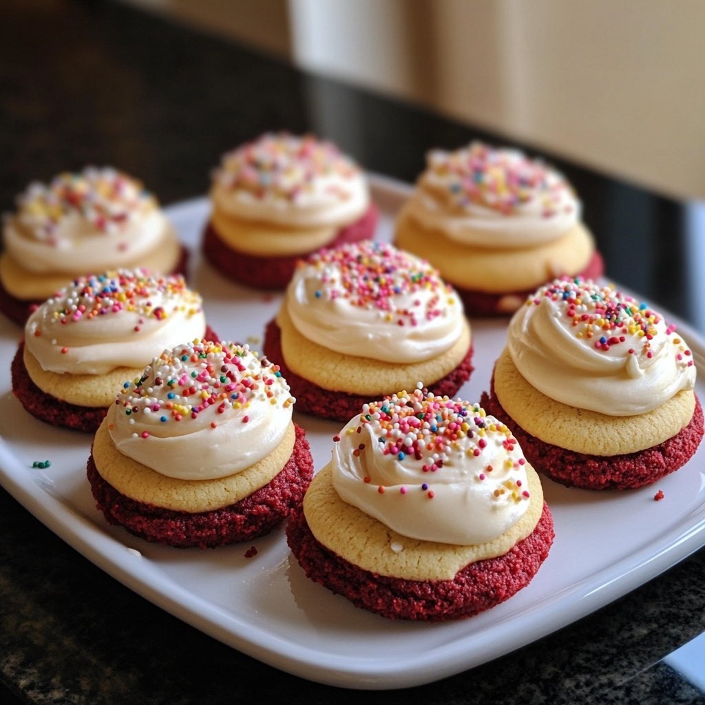 Crumbl Copycat Red Velvet Cupcake Cookies